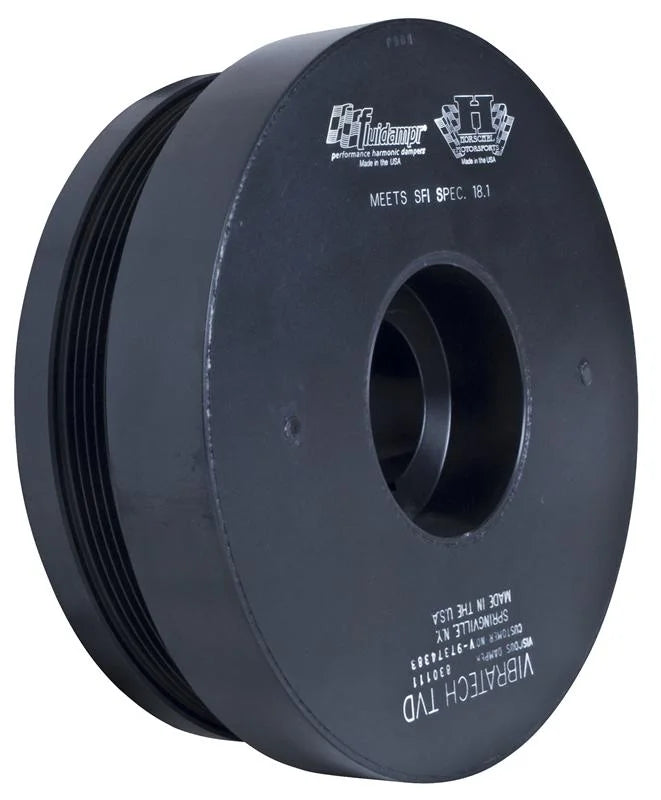 Fluidampr 6.6L GM Duramax 2006-2008 Steel Externally Balanced Damper - Back View