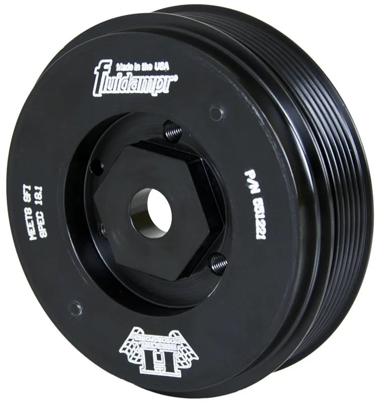 Fluidampr 91-08 VW Golf/05-12 Passat B6/B7 / 03-10 Audi TT Steel Internally Balanced Damper - Side View