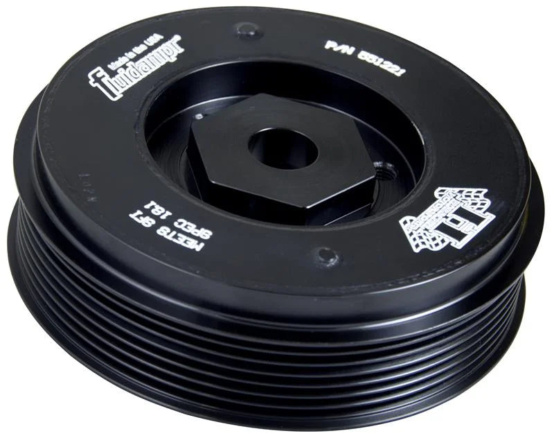 Fluidampr 91-08 VW Golf/05-12 Passat B6/B7 / 03-10 Audi TT Steel Internally Balanced Damper - Back View