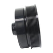 Load image into Gallery viewer, Fluidampr Chevy LSX 6-1/4in Damper w/Single 8 Rib 6.57in Dia Pulley Steel Internally Balanced Damper - Back View