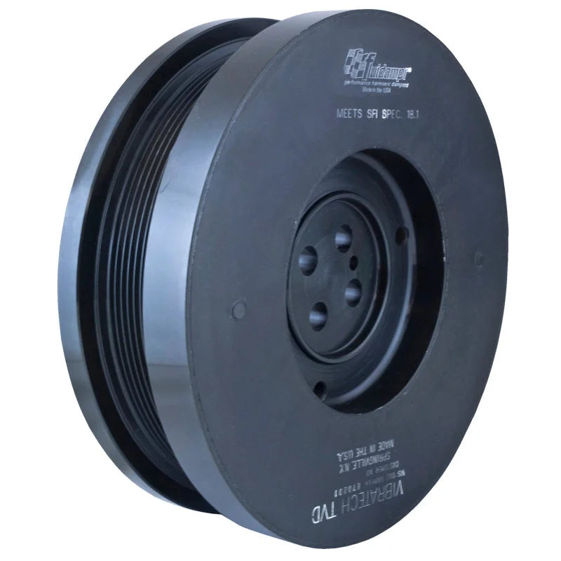 Fluidampr Ford PowerStroke 6.0L Steel Externally Balanced Damper - Back View