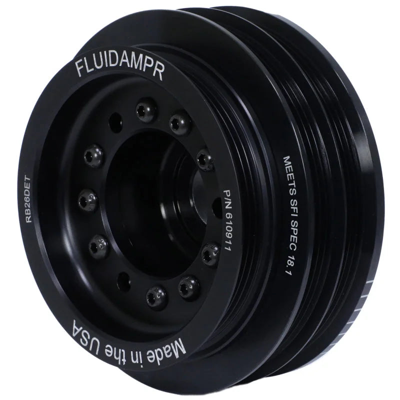 Fluidampr Nissan RB26DET Phase-2 BCNR33 GT-R / BNR-34 GT-R Steel Internally Balanced Damper - Installation View