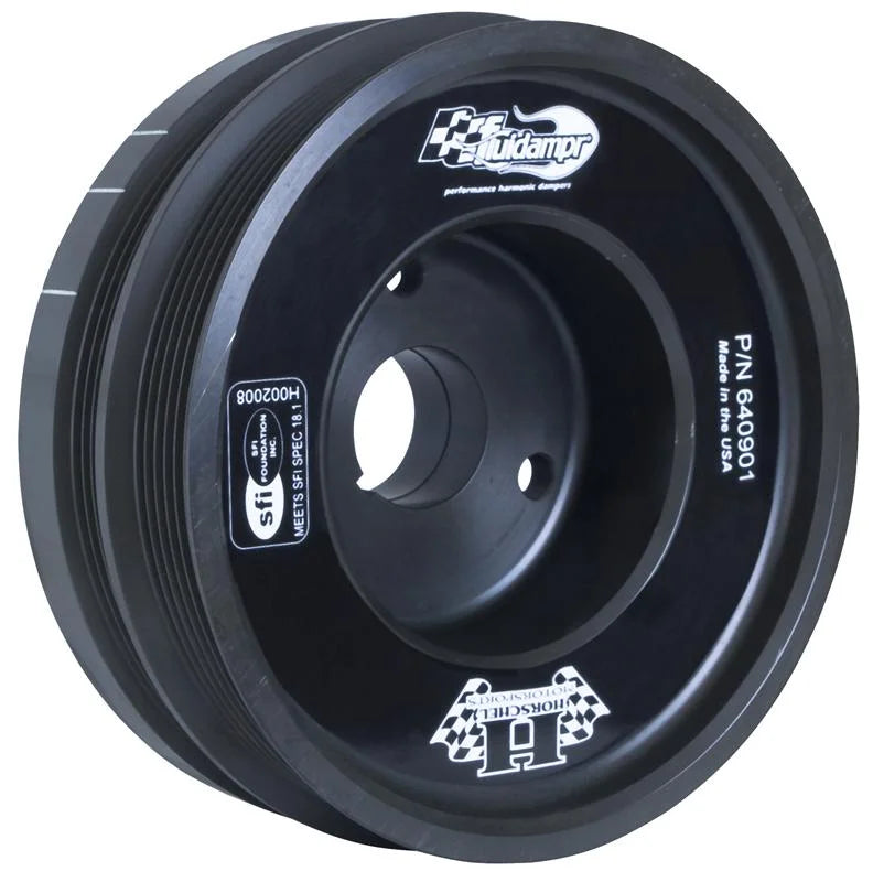 Fluidampr Steel Internally Balanced Damper fits 2003-2009 Nissan 350Z VQ35DE V6 - Side View