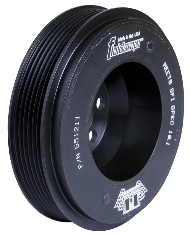 Fluidampr VW 06-08 2L FSI Motor (6 bolt hole mounting) Steel Internally Balanced Damper - Side View