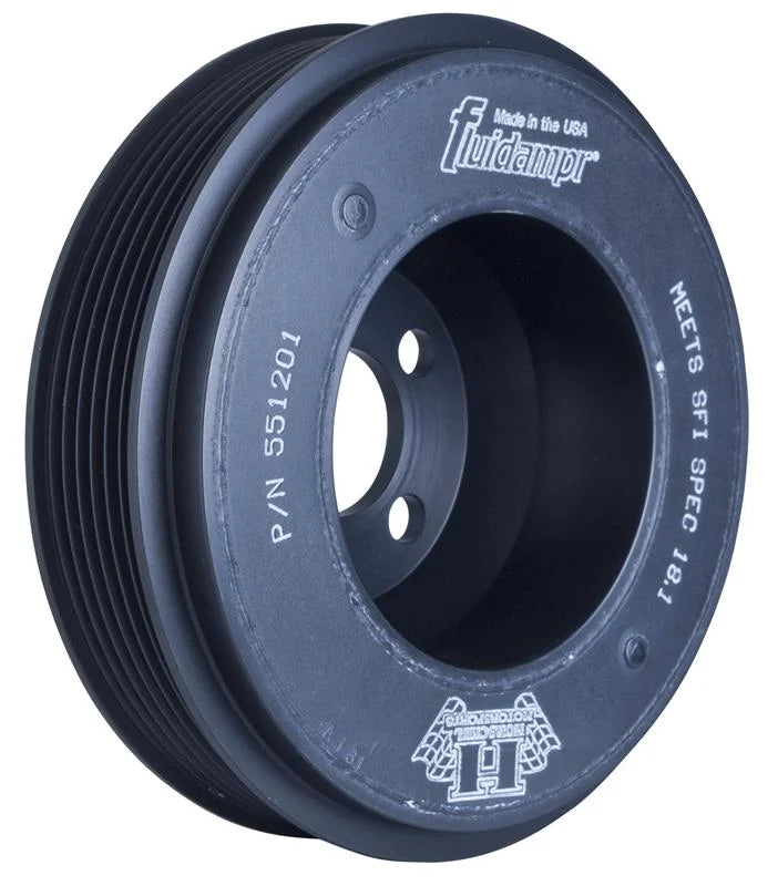 Fluidampr VW 2000-2005 1.8L Turbo Motor (4 bolt hole mounting) Steel Internally Balanced Damper - Side View