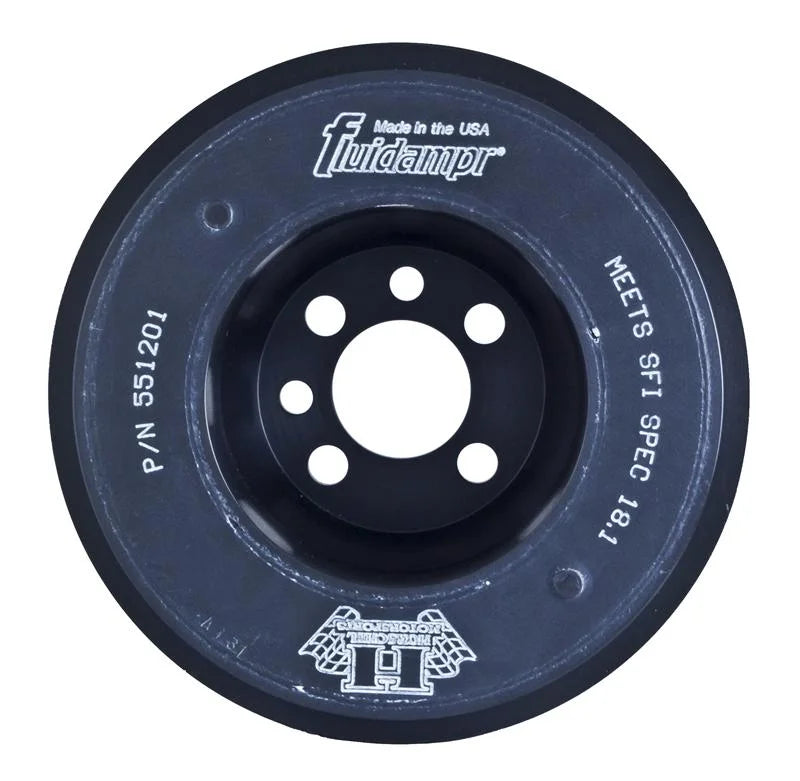 Fluidampr VW 2000-2005 1.8L Turbo Motor (4 bolt hole mounting) Steel Internally Balanced Damper - Installation View