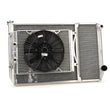 Load image into Gallery viewer, Fluidyne Radiator Dbl 29x18 W/Oil Cooler Fan w/ Fill Neck