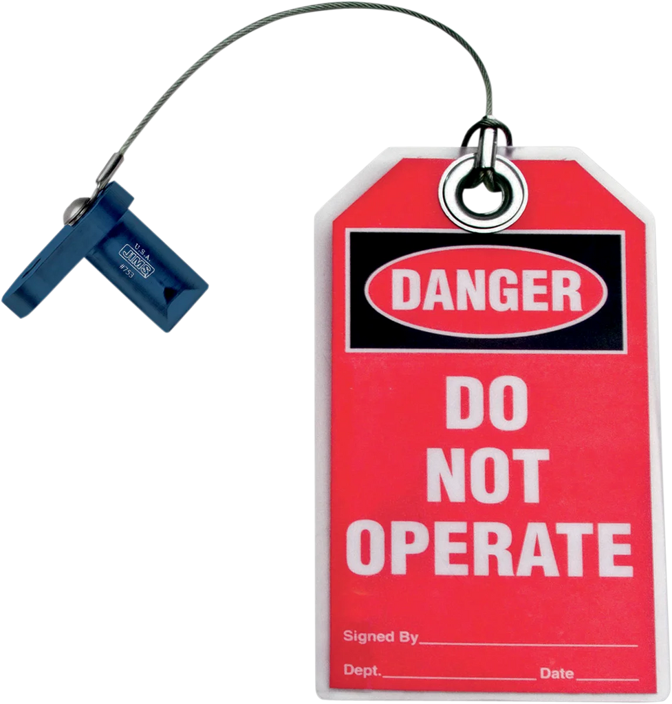 Flywheel Lock with Tag - Mighty Bite - Blue - Twin Cam Jims USA 753 - Main Product View