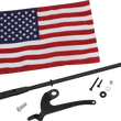 Load image into Gallery viewer, Folding Flag Pole - Left - Black - Can-Am RT/F3 Show Chrome - Main Product View