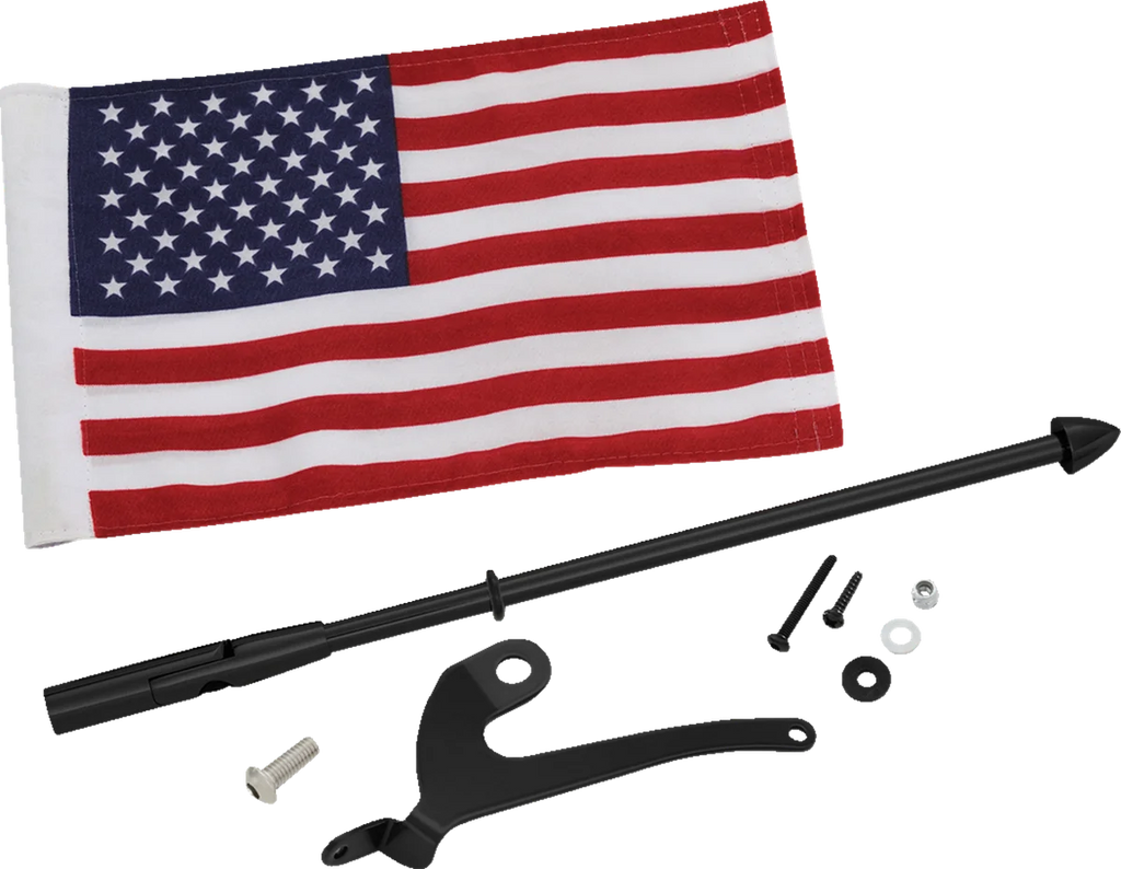 Folding Flag Pole - Left - Black - Can-Am RT/F3 Show Chrome - Main Product View
