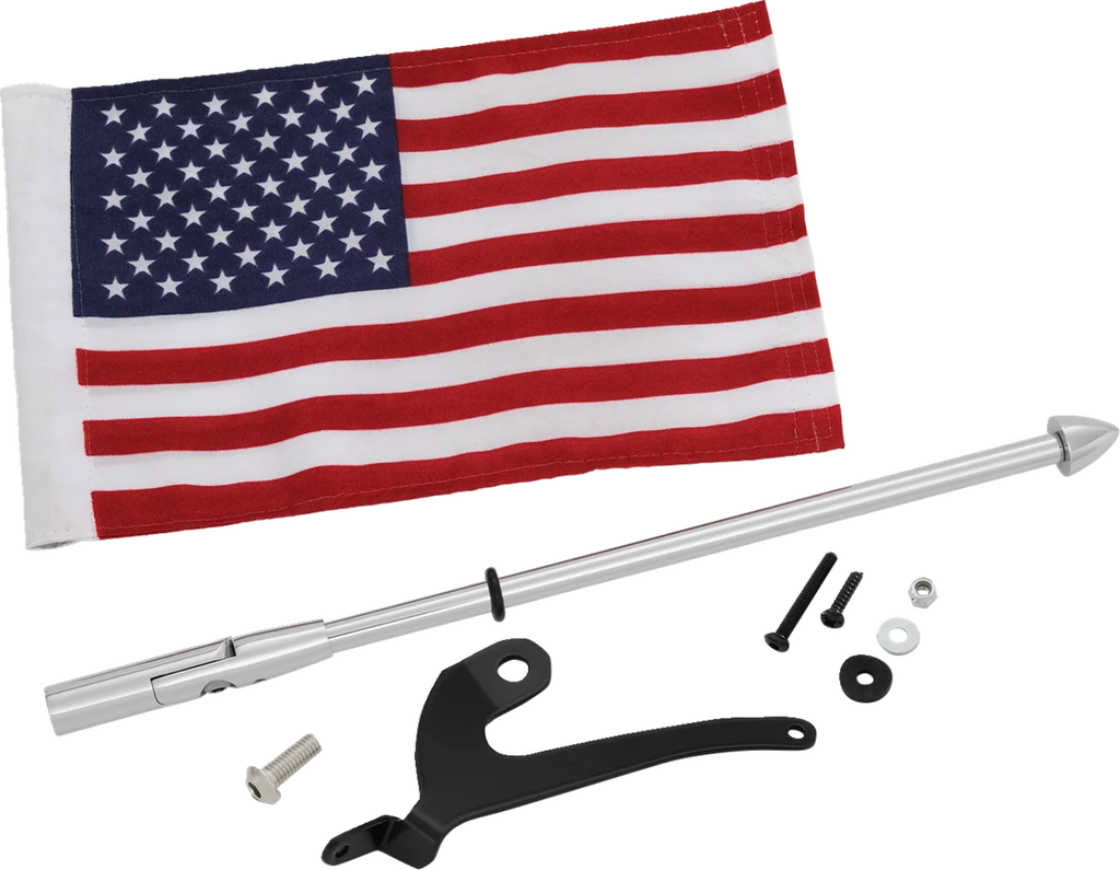 Folding Flag Pole - Left - Black - Can-Am RT/F3 Show Chrome - Additional View 6