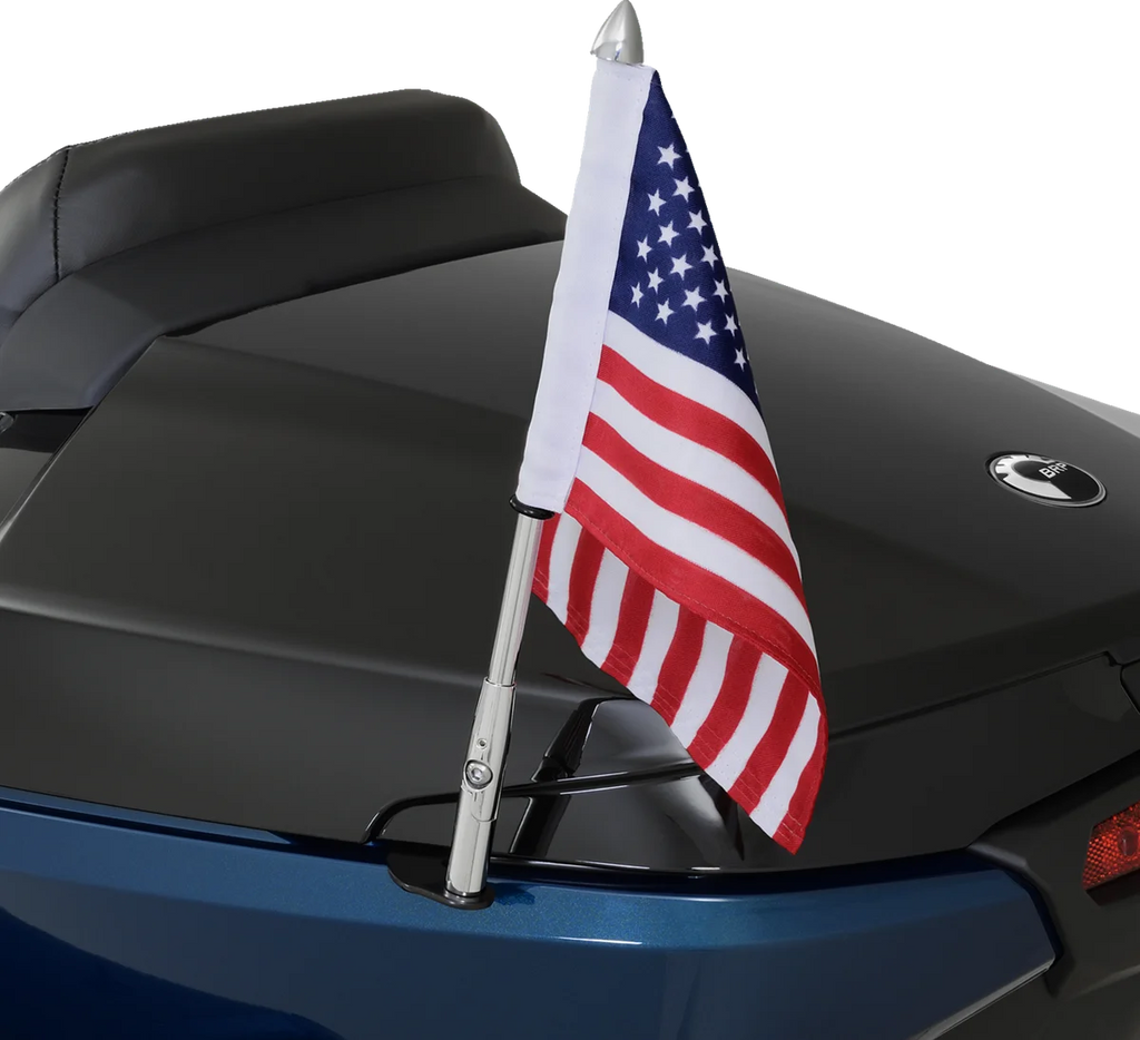 Folding Flag Pole - Left - Chrome - Can-Am RT Show Chrome - Additional View 5