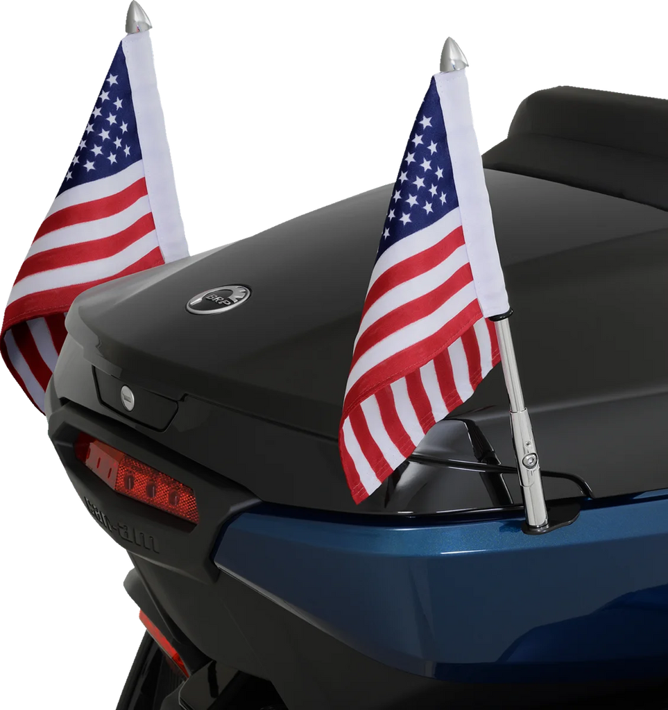 Folding Flag Pole - Left - Chrome - Can-Am RT Show Chrome - Additional View 6
