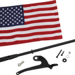 Load image into Gallery viewer, Folding Flag Pole - Right - Black - Can-Am RT/F3 Show Chrome - Main Product View