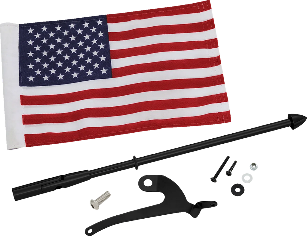 Folding Flag Pole - Right - Black - Can-Am RT/F3 Show Chrome - Main Product View
