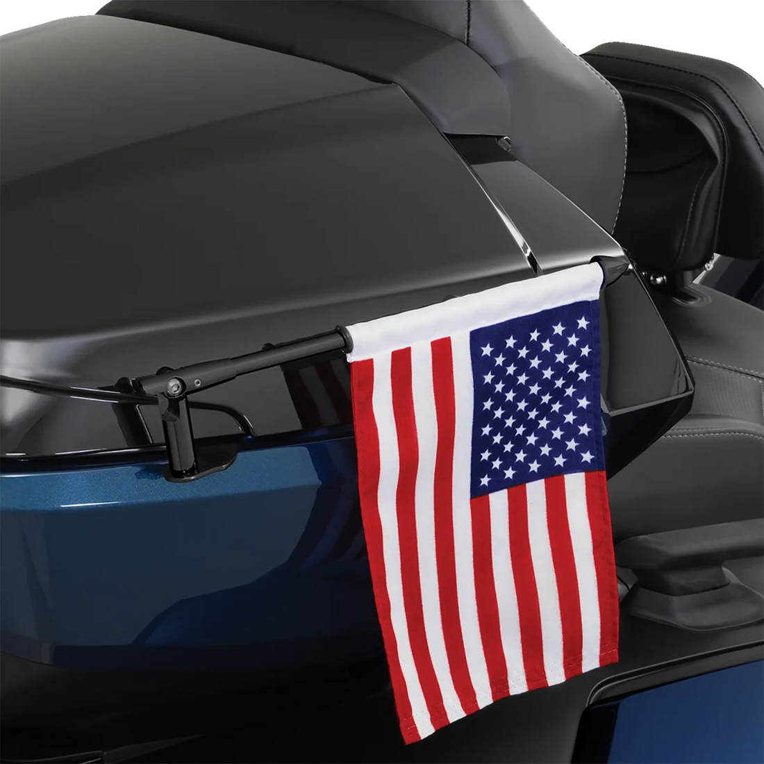 Folding Flag Pole - Right - Black - Can-Am RT/F3 Show Chrome - Installation View