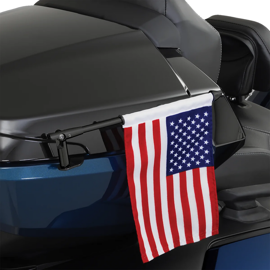 Folding Flag Pole - Right - Black - Can-Am RT/F3 Show Chrome - Installation View