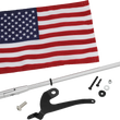 Load image into Gallery viewer, Folding Flag Pole - Right - Chrome - Can-Am RT Show Chrome - Additional View 8