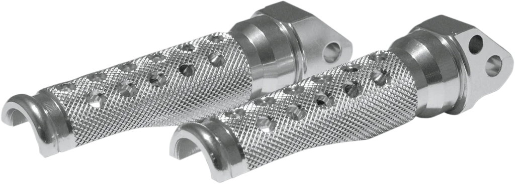 Footpegs - Slash-Cut - Silver - Main Product View