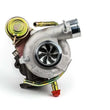 Load image into Gallery viewer, Forced Performance Subaru STi/WRX Blue Turbo BB LOPE 58mm CH8 CM Turbine Hsg Internal WG w/Oil Line