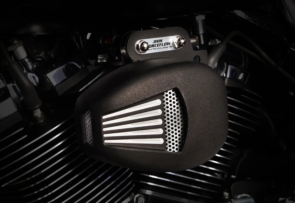 Forceflow Cylinder Head Cooler Kit - Black - M8 Touring Jims USA 5468 - Side View