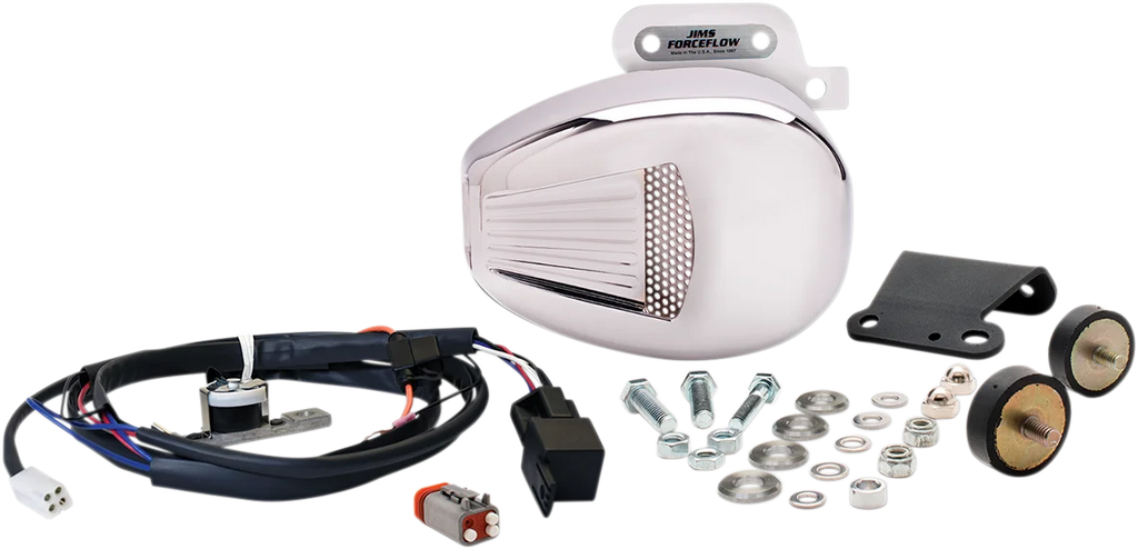 Forceflow Cylinder Head Cooler Kit - Chrome - M8 Touring Jims USA 5469 - Main Product View