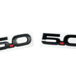 Load image into Gallery viewer, Ford Racing 15-17 Ford Mustang 5.0L Fender Emblem Black - Side View