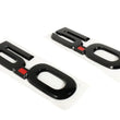 Load image into Gallery viewer, Ford Racing 15-17 Ford Mustang 5.0L Fender Emblem Black - Back View