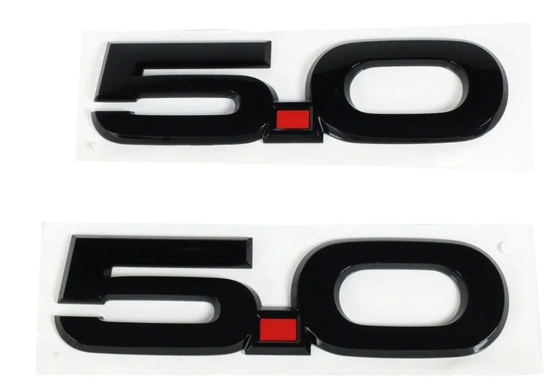 Ford Racing 15-17 Ford Mustang 5.0L Fender Emblem Black - Additional View 6