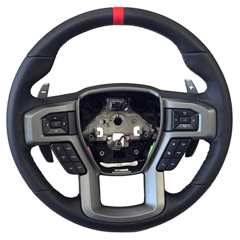 Ford Racing 15-18 F-150 Raptor Performance Steering Wheel Kit - Red Sightline - Main Product View