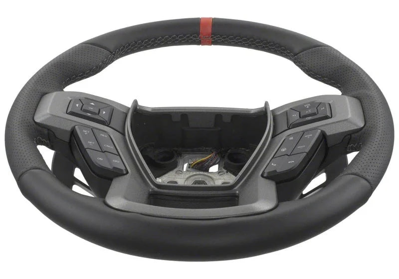 Ford Racing 15-18 F-150 Raptor Performance Steering Wheel Kit - Red Sightline - Side View