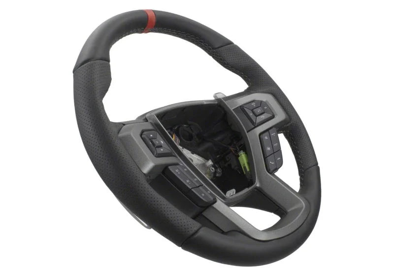 Ford Racing 15-18 F-150 Raptor Performance Steering Wheel Kit - Red Sightline - Installation View