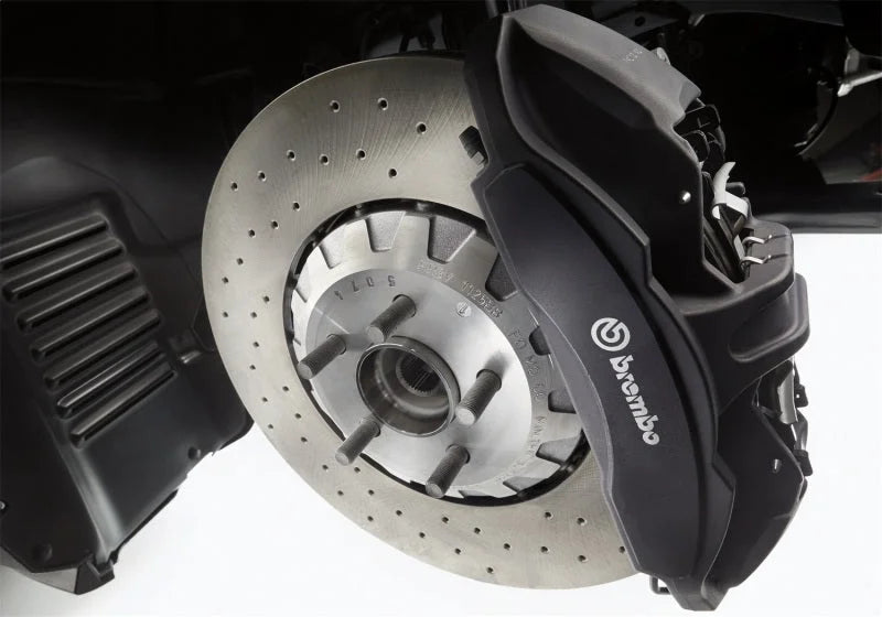 Ford Racing 15-21 Mustang GT/ 2.3L EcoBoost GT350R Brake Upgrade Kit - Black - Back View