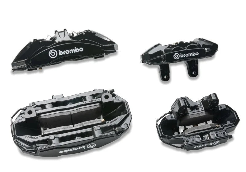 Ford Racing 15-21 Mustang GT/ 2.3L EcoBoost GT350R Brake Upgrade Kit - Black - Installation View