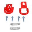 Load image into Gallery viewer, Ford Racing 15-22 F-150 Tow Hooks - Red (Pair) - Side View