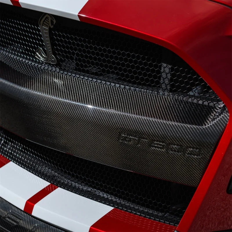 Ford Racing 20-21 Mustang GT500 Carbon Fiber Bumper Insert - Installation View