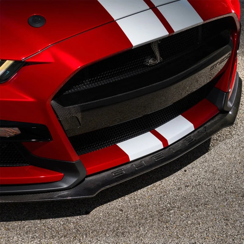 Ford Racing 20-21 Mustang GT500 Carbon Fiber Front Splitter Kit - Back View