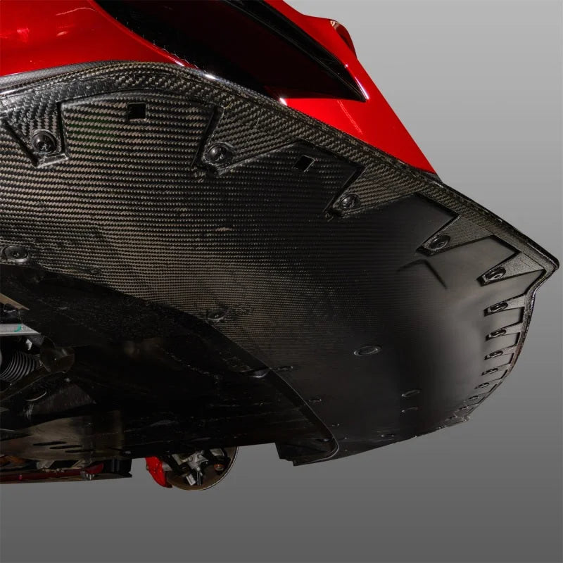 Ford Racing 20-21 Mustang GT500 Carbon Fiber Front Splitter Kit - Installation View