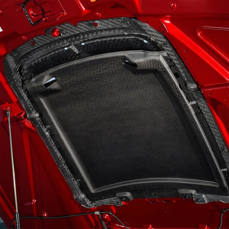 Ford Racing 20-22 Mustang GT500 Carbon Fiber Hood Vent Kit - Side View