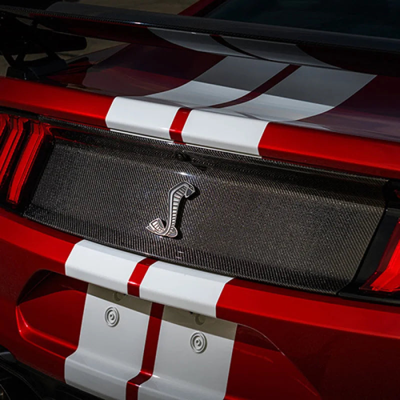 Ford Racing 20-22 Mustang GT500 Deck Lid Trim Panel - Installation View