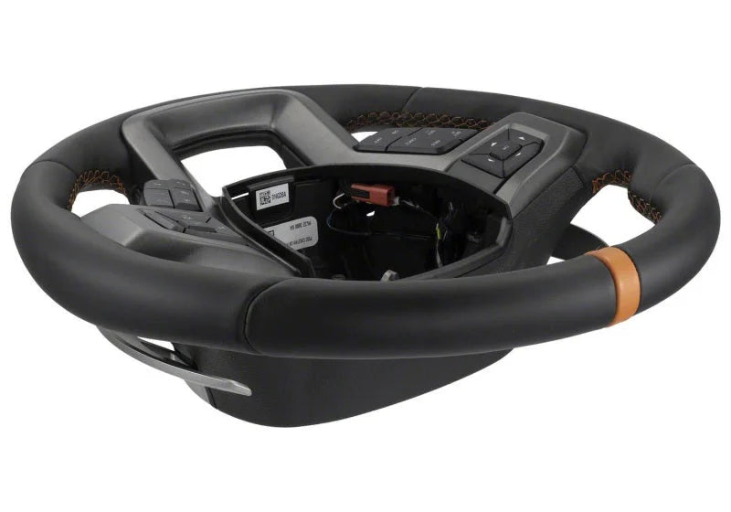 Ford Racing 2015-2017 F-150 Raptor Performance Steering Wheel Kit - Orange Sightline - Back View