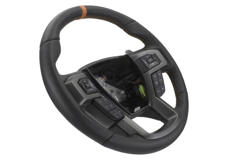 Ford Racing 2015-2017 F-150 Raptor Performance Steering Wheel Kit - Orange Sightline - Installation View