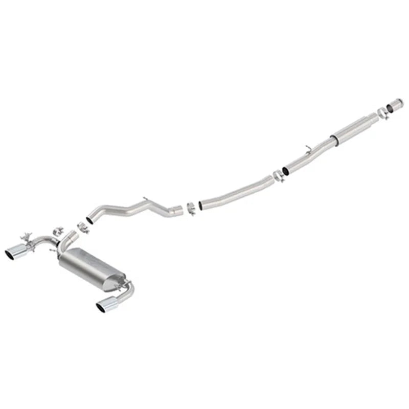 Ford Racing 2016-2017 Focus RS Active Sport Cat-Back Exhaust System w/ Polished Tips - Main Product View