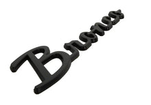 Load image into Gallery viewer, Ford Racing 2021+ Bronco Classic Script Fender Badges - Matte Black (Pair) - Back View