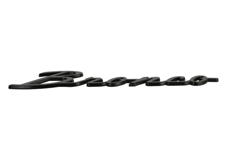 Ford Racing 2021+ Bronco Classic Script Fender Badges - Matte Black (Pair) - Installation View