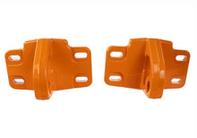 Load image into Gallery viewer, Ford Racing 2021+ Bronco Front Bumper Tow Hooks - Orange (Pair) - Installation View