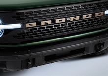 Load image into Gallery viewer, Ford Racing 2021+ Bronco Grille Lettering Overlay Kit - Bronze - Back View