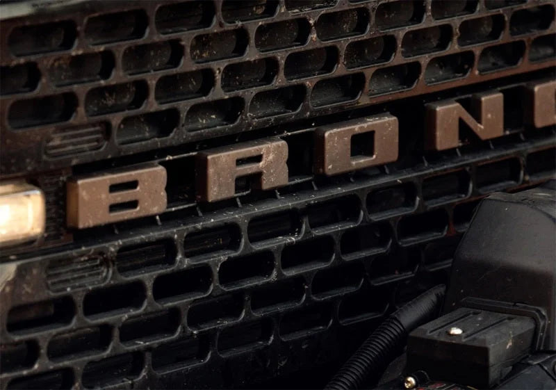 Ford Racing 2021+ Bronco Grille Lettering Overlay Kit - Bronze - Additional View 5