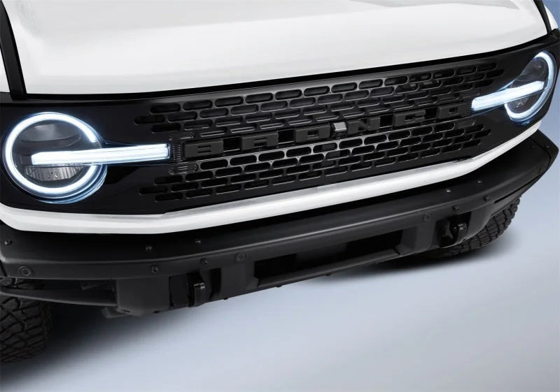 Ford Racing 2021+ Bronco Grille Lettering Overlay Kit - Black - Main Product View
