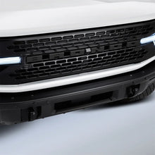 Load image into Gallery viewer, Ford Racing 2021+ Bronco Grille Lettering Overlay Kit - Black - Back View